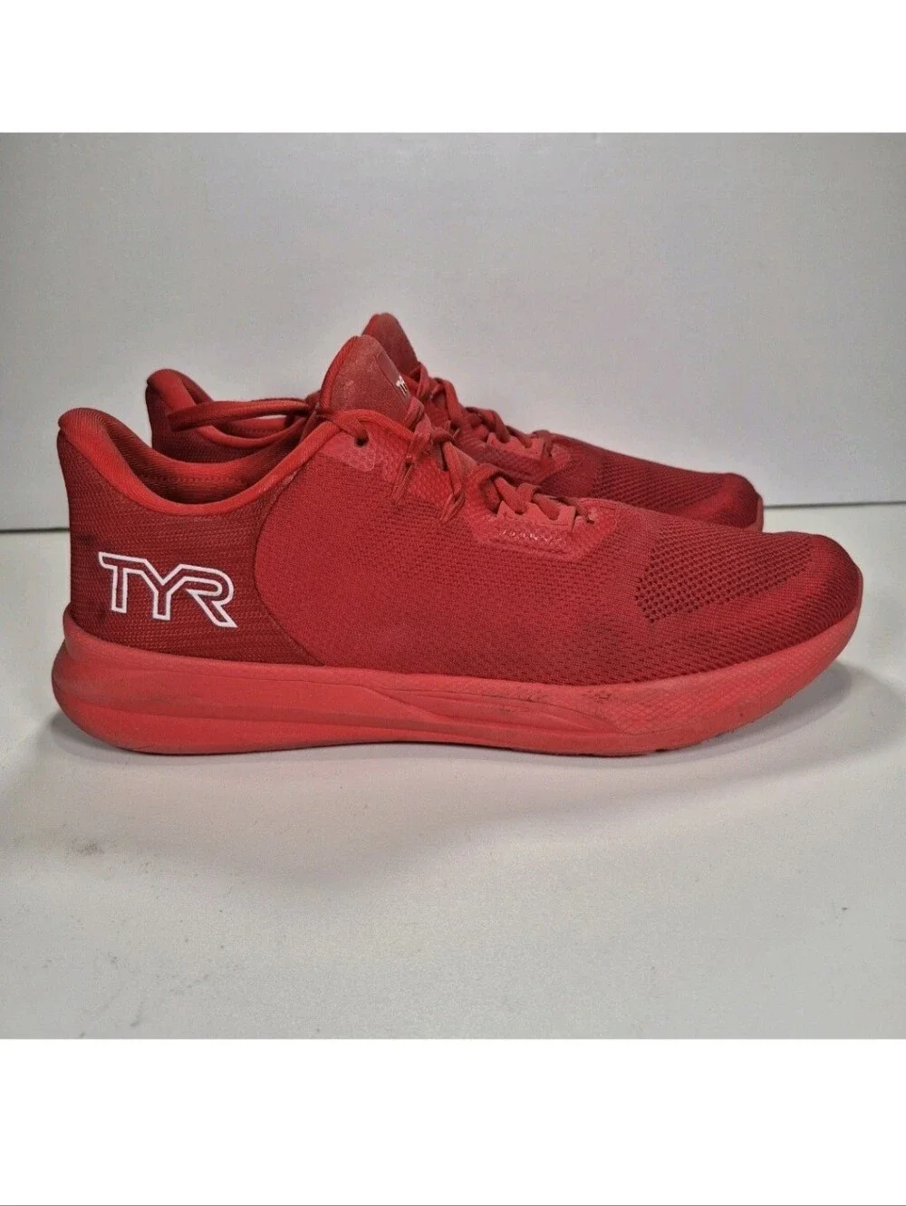TYR Techknit RNR 1 Red Shoes Men Size 12 Women Size 13.5 Running Sneakers